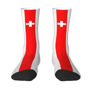 Šveicarijos Šveicarijos vėliavos suknelės kojinės Vyrai Moterys Šilta Mados įgula Kojinės