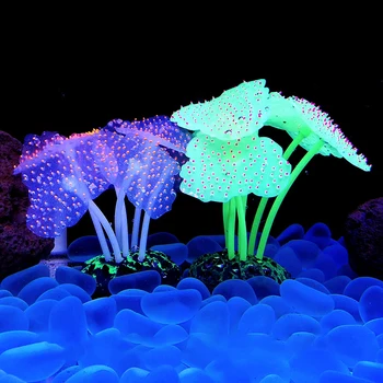 Šviesos koralų modeliavimas Silikoniniai koralai Povandeninis kraštovaizdis Dekoras Žuvų rezervuaras Kraštovaizdžio koralų priedai Akvariumo reikmenys